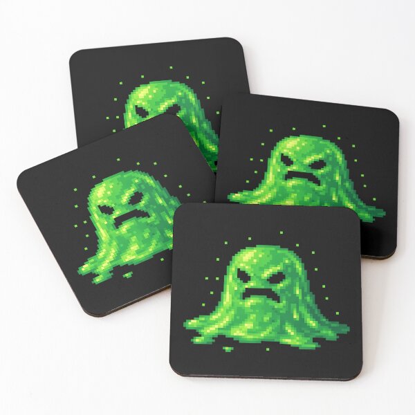 Item preview, Pixelated Emerald Slime designed and sold by kyokugen.