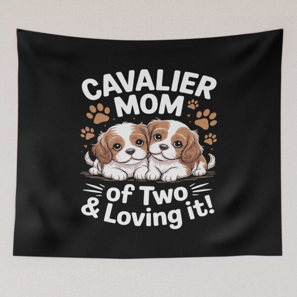 Item preview, Dogs Cavalier King Charles Spaniel Cavalier Mom Of Two designed and sold by petrichorsworld.