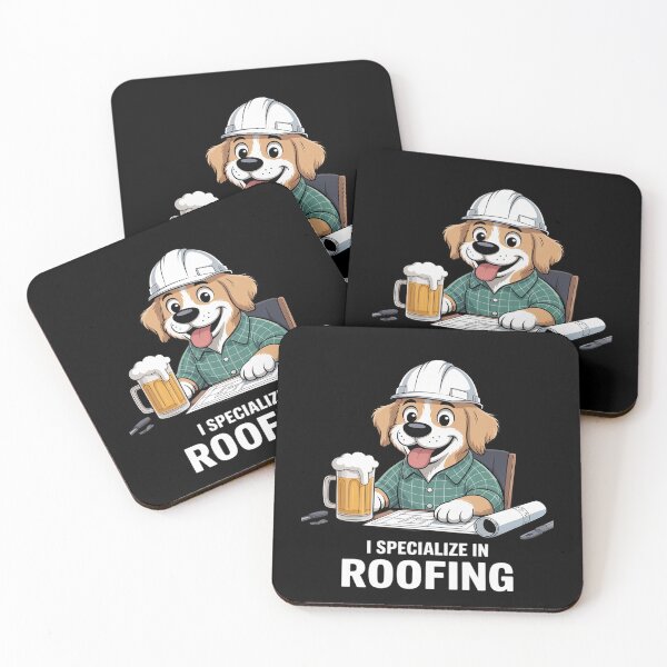 Item preview, Dogs I Specialize In Roofing Funny Roofer Contractor Job designed and sold by petrichorsworld.