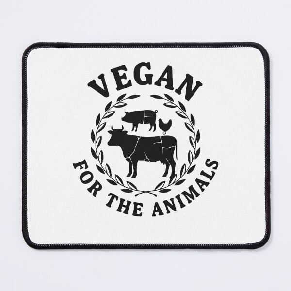 Item preview, Vegan For The Animals quote save animals design, animal rights designed and sold by LuxeGraphix.
