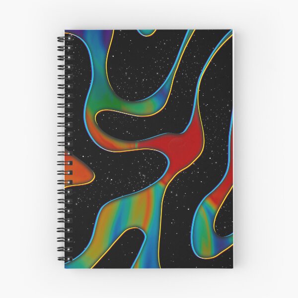 Item preview, Glitched Space over a Rainbow Nebula designed and sold by The Frog Pond Arts.
