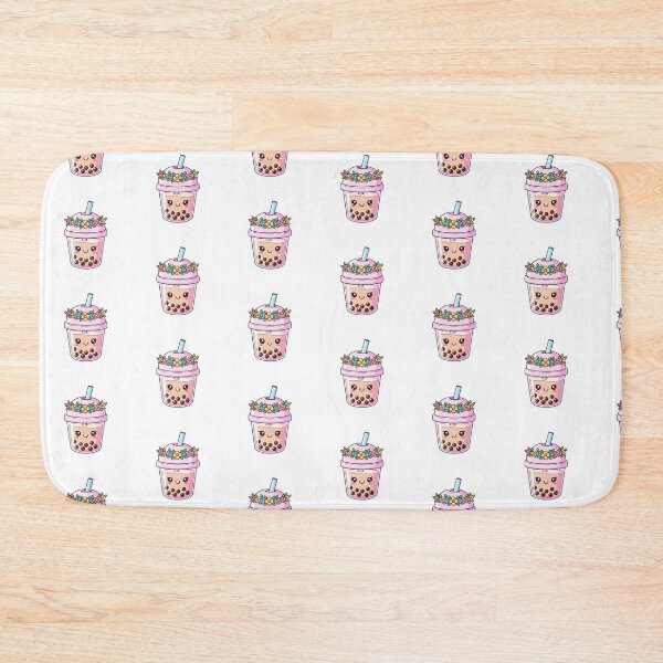 Item preview, Cute Kawaii Bubble Tea with Flower Crown designed and sold by istoriadesign.