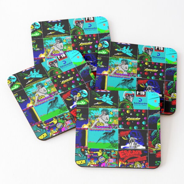 Item preview, ZX Spectrum Retro Games Collage Art 3 designed and sold by Retr0Tshirts.