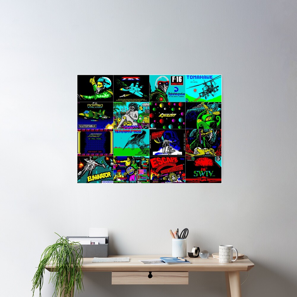 ZX Spectrum Retro Games Collage Art 3