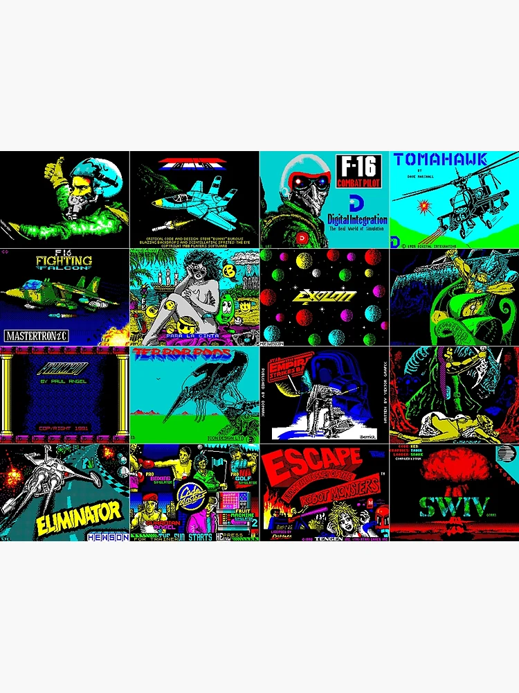 ZX Spectrum Retro Games Collage Art 3