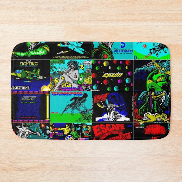Item preview, ZX Spectrum Retro Games Collage Art 3 designed and sold by Retr0Tshirts.