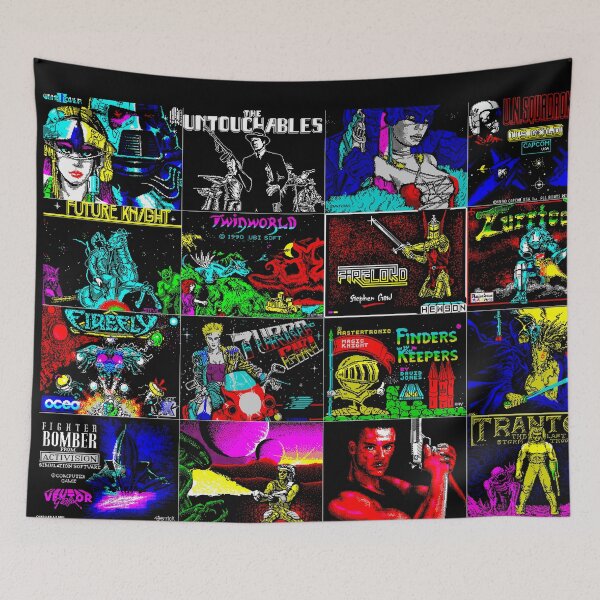 Item preview, ZX Spectrum Retro Games Collage 2  designed and sold by Retr0Tshirts.