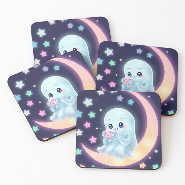 Item preview, Kawaii Pastel Ghost with Stars and Candy designed and sold by ArmaanArts.