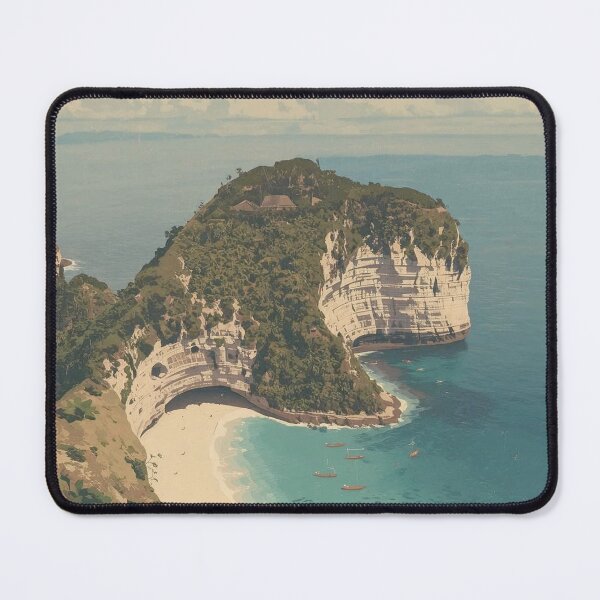 Item preview, Nusa Penida Poster, Indonesia wall art, nusa penida vintage sticker designed and sold by Bits & Bops Boutique.