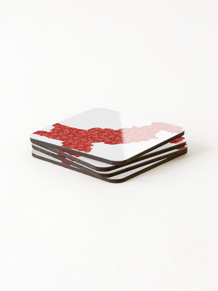 Thumbnail 4 of 5, Coasters (Set of 4), Red Rhinestone Pakistan designed and sold by TheIconSmith.