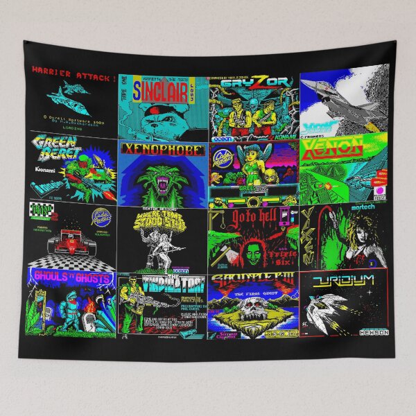 Item preview, ZX Spectrum Games Collage 1 designed and sold by Retr0Tshirts.