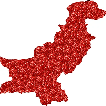 Artwork thumbnail, Red Rhinestone Pakistan by TheIconSmith