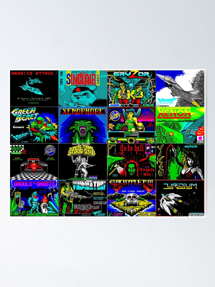 ZX Spectrum Games Collage 1
