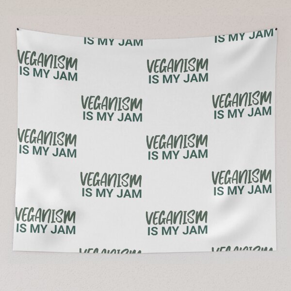 Item preview, funny Veganism is my jam quote vegan pride designed and sold by LuxeGraphix.