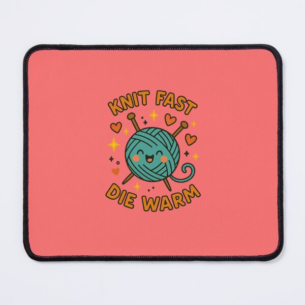 Item preview, Knit fast die warm for knitting lovers designed and sold by Iail Ioa.