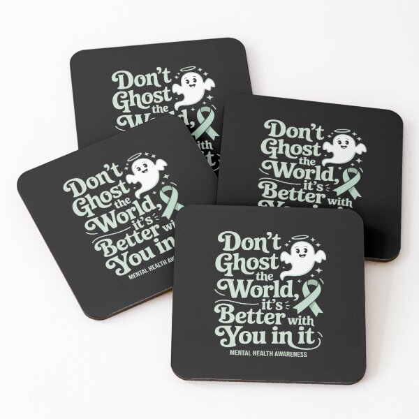 Item preview, Don't Ghost The World It Is Better With You In It Mental Health Awareness Month Green Ribbon designed and sold by procionartss.