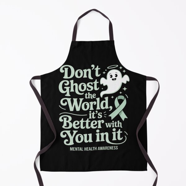 Item preview, Don't Ghost The World It Is Better With You In It Mental Health Awareness Month Green Ribbon designed and sold by procionartss.