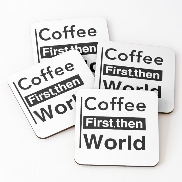 Item preview, Coffee First Then the World – Morning Motivation designed and sold by Arab-store99.