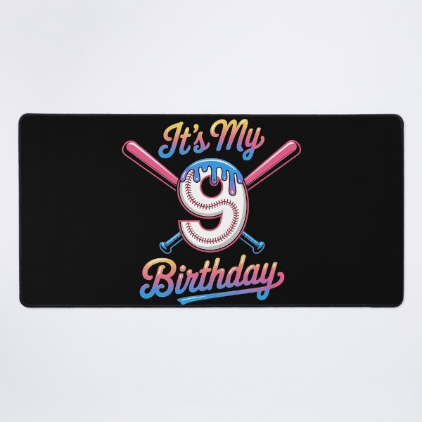 Item preview, Baseball 9 Year Old Ice Cream Drip 9th Birthday Boy Number 9, Baseball 9th Birthday designed and sold by BLZART.