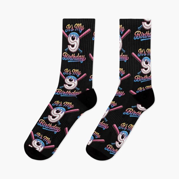 Item preview, Baseball 9 Year Old Ice Cream Drip 9th Birthday Boy Number 9, Baseball 9th Birthday designed and sold by BLZART.