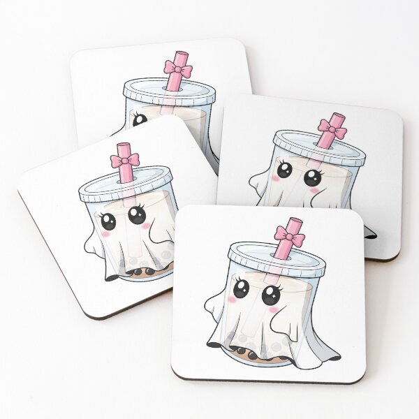 Item preview, Cute Kawaii Ghost Bubble Tea designed and sold by istoriadesign.