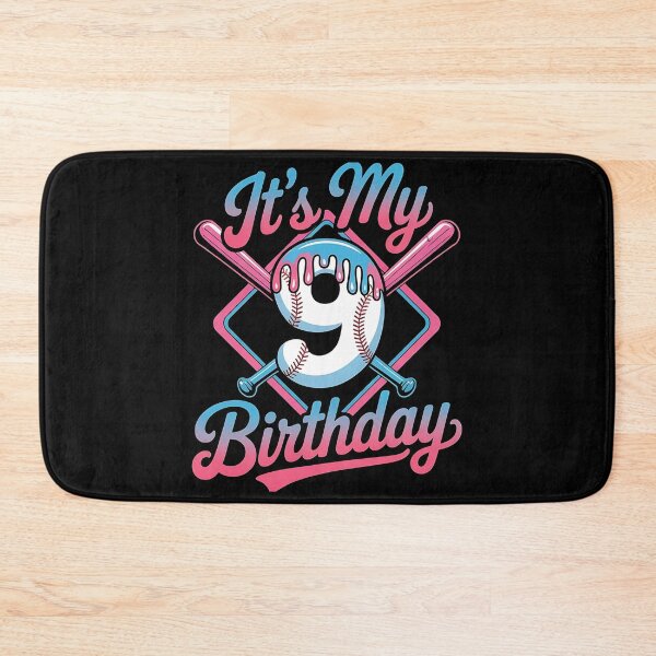 Item preview, Baseball 9 Year Old Ice Cream Drip 9th Birthday Boy Number 9, Baseball 9th Birthday designed and sold by BLZART.