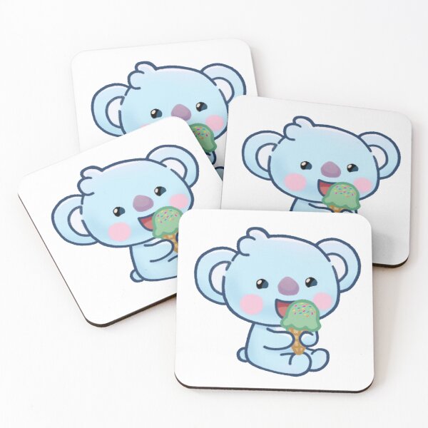 Item preview, Baby Koya BT21 eating ice cream designed and sold by starlight02.