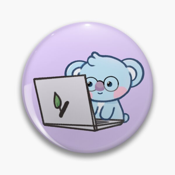 Item preview, Baby Koya BT21 working on his laptop designed and sold by starlight02.