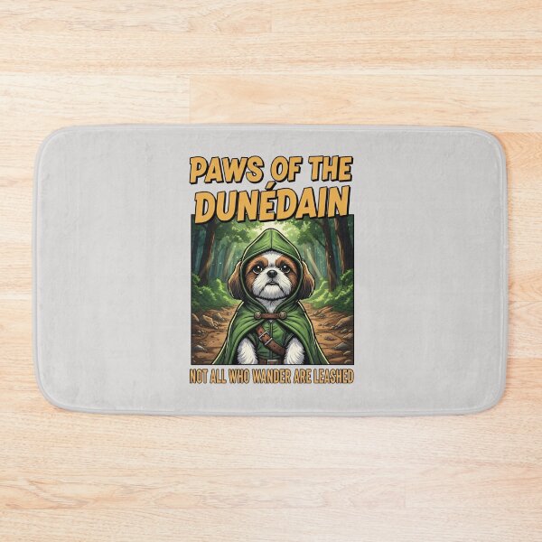 Item preview, Paws of the Wanderer – Fantasy Adventure Dog in Green Cloak - Fantasy designed and sold by Fenay Designs.