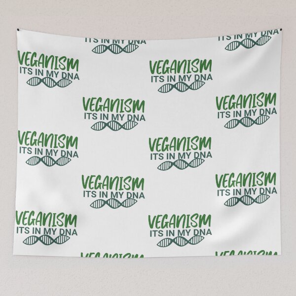 Item preview, funny Veganism its in my dna quote vegan pride designed and sold by LuxeGraphix.