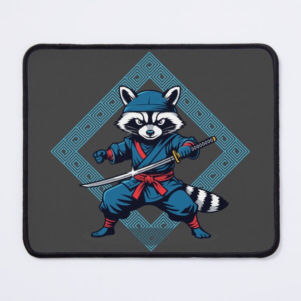 Item preview, Ninja Raccoon – Stealth Warrior Samurai Animal Design designed and sold by Vextura.