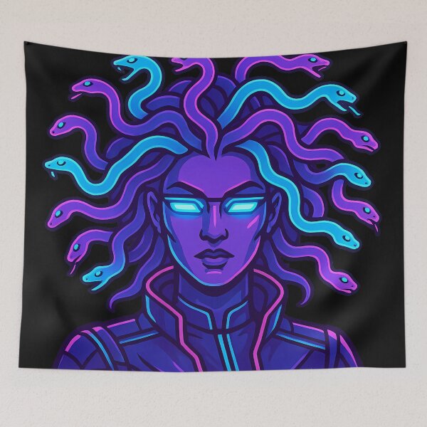 Item preview, Cyberpunk Neon Jellyfish designed and sold by kyokugen.