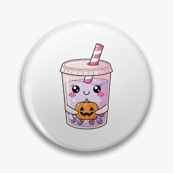 Item preview, Cute Kawaii Halloween Bubble Tea with Pumpkin designed and sold by istoriadesign.
