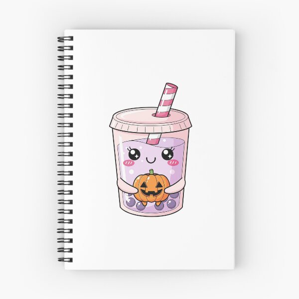 Item preview, Cute Kawaii Halloween Bubble Tea with Pumpkin designed and sold by istoriadesign.
