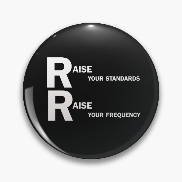 Item preview, Raise Your Standards, Raise Your Frequency – High Vibes Quote Design designed and sold by ArtNestVerse.