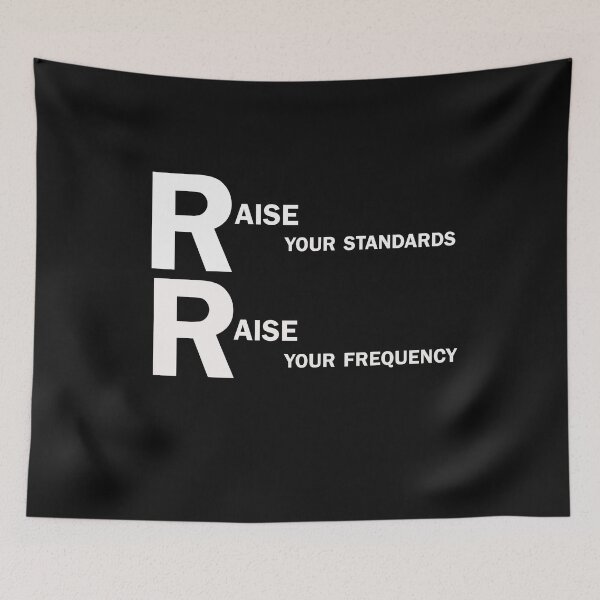 Item preview, Raise Your Standards, Raise Your Frequency – High Vibes Quote Design designed and sold by ArtNestVerse.