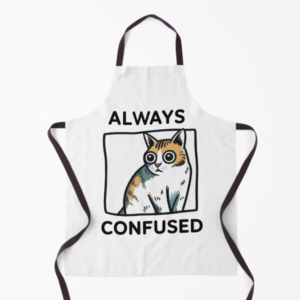 Item preview, Funny Always Confused Cat Meme Cartoon designed and sold by MonkiFlipp.