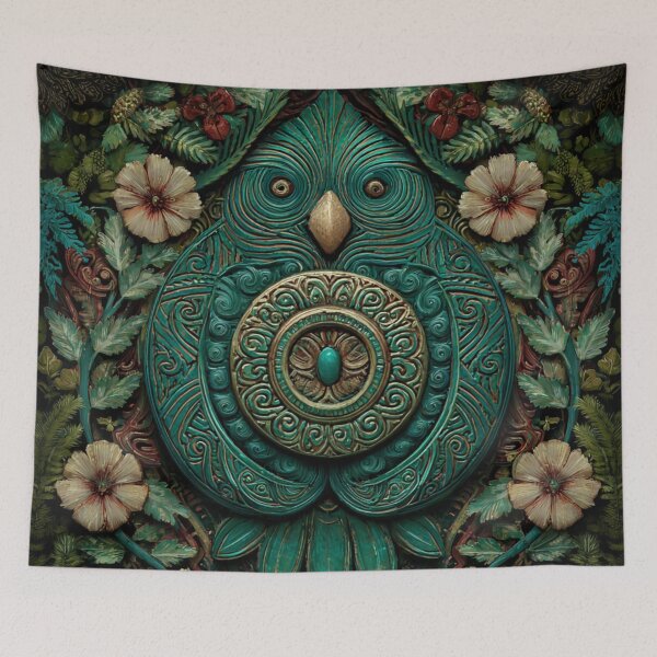 Item preview, New Zealand Māori Paua Pattern Koru Design 530 designed and sold by GrinGalore.