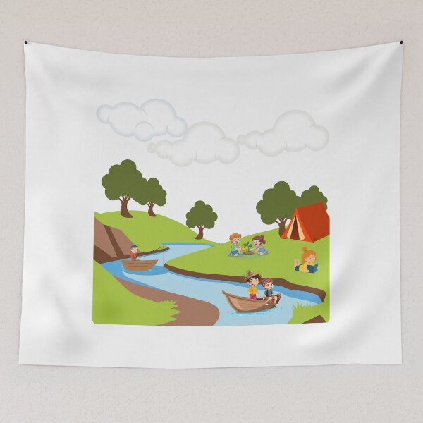 Item preview, “A Day by the River: Fun, Friends & Nature!” designed and sold by ankeyhooba.