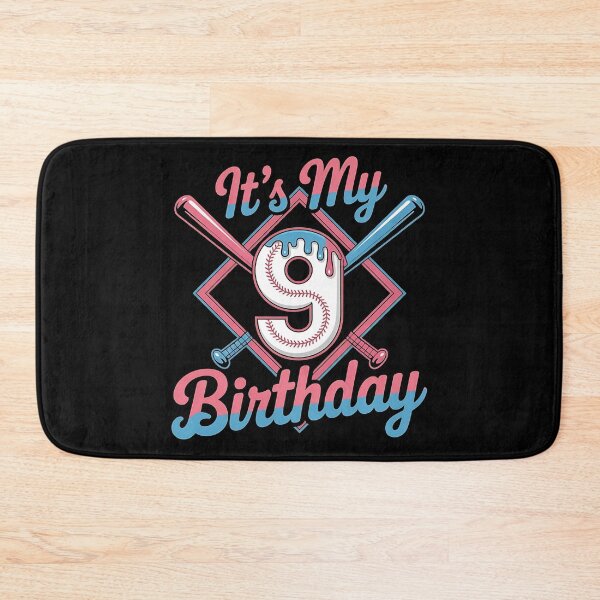 Item preview, Baseball 9 Year Old Ice Cream Drip 9th Birthday Boy Number 9, Baseball 9th Birthday designed and sold by BLZART.