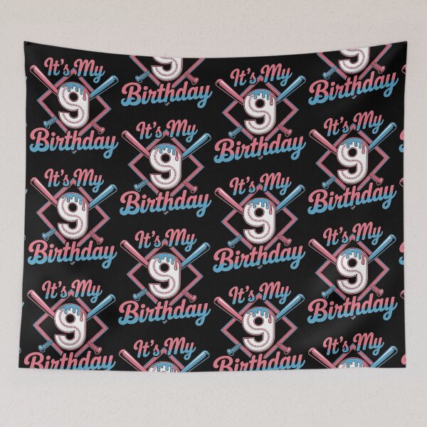Item preview, Baseball 9 Year Old Ice Cream Drip 9th Birthday Boy Number 9, Baseball 9th Birthday designed and sold by BLZART.