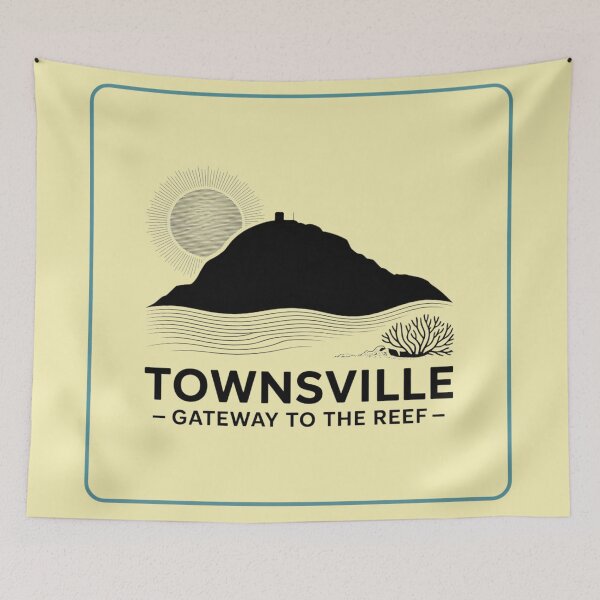Item preview, Townsville Gateway to the Reef – Minimal Line Art Design designed and sold by Timeless Design.