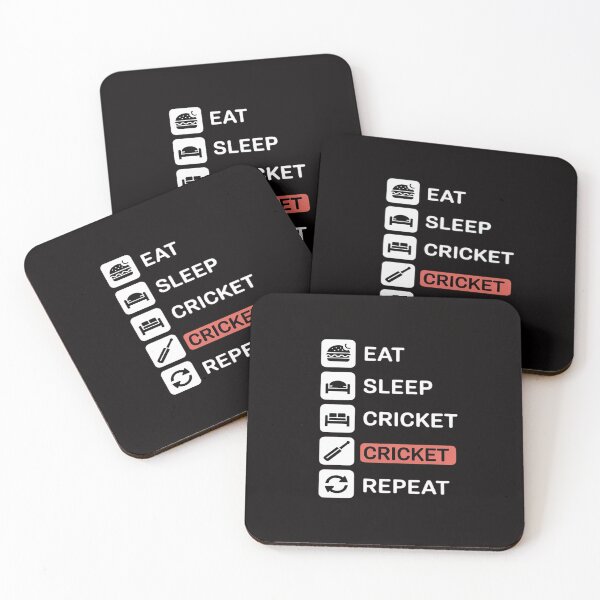 Item preview, Eat Sleep Cricket Repeat Design For Cricket Lovers designed and sold by itsnothatweird.