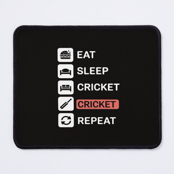 Item preview, Eat Sleep Cricket Repeat Design For Cricket Lovers designed and sold by itsnothatweird.