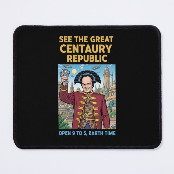 Item preview, See the Great Centaury Republic — Retro Sci-Fi Space Tourism Poster - B5 designed and sold by Fenay Designs.