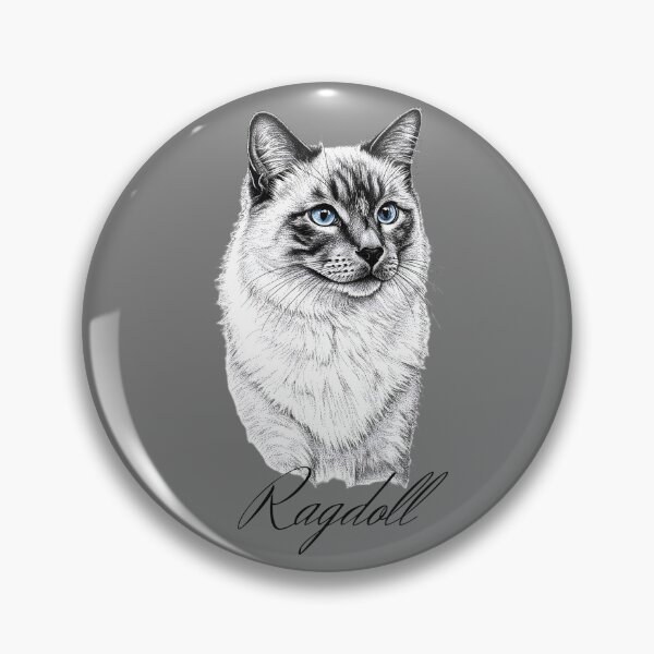 Item preview, Adorable Ragdoll Cat Art Print Pet Lover Gift designed and sold by FunnyPetTeesJP.
