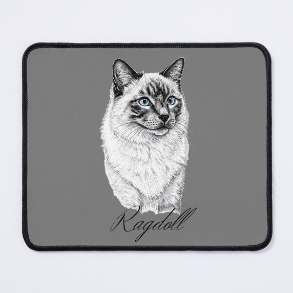 Item preview, Adorable Ragdoll Cat Art Print Pet Lover Gift designed and sold by FunnyPetTeesJP.