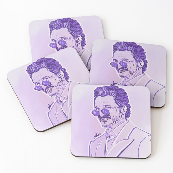 Item preview, Pedro Pascal little Emmys glasses designed and sold by craftingwithamy.
