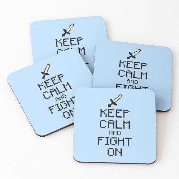 Item preview, Keep calm and fight on (black) designed and sold by hard2wear.