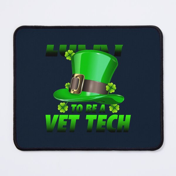 Item preview, St Patricks Day Lucky Vet Tech   designed and sold by vovstore1990.
